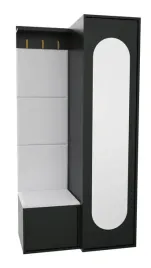 garderoba-z-siedziskiem-eden-100cm-z-lustrem-czarna-18mm-panele