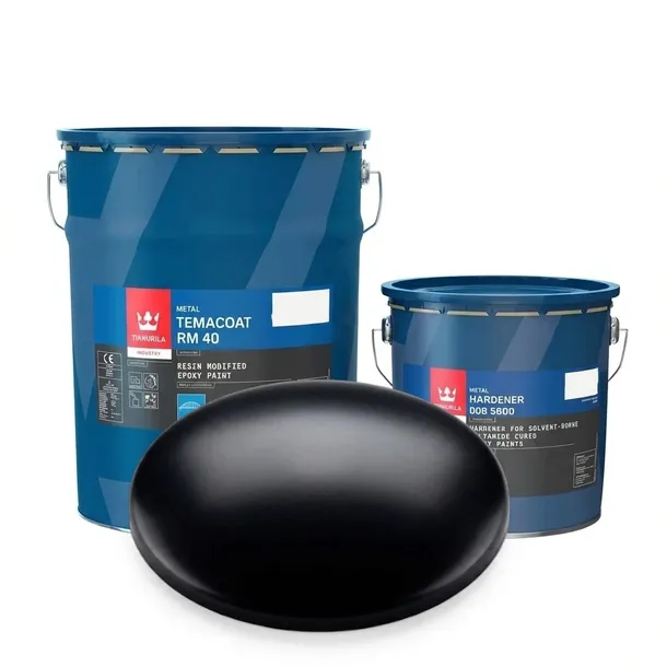 Tikkurila Temacoat RM 40 Czarny RAL 9005 Gruntoemalia Epoksydowa ZESTAW 10L