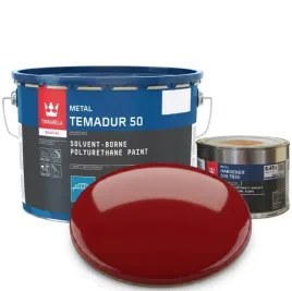 tikkurila-temadur-50-czerwony-ral-3002-farba-poliuretanowa-zestaw-3l