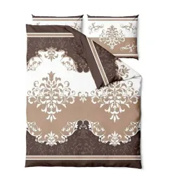 posciel-satynowa-160x200-palace-bezowa-brazowa-ornamenty