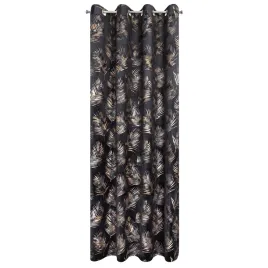 zaslona-140x250-gloria-2-czarna-szampanska-liscie-welurowa