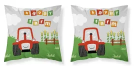 poszewka-40x40-traktor-czerwona-zielona-szara-mayamoo