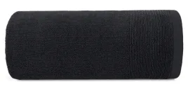recznik-lari-70x140-czarny-z-ozdobna-bordiura-przetykana-blyszczaca-nicia
