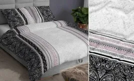 posciel-satynowa-160x200-czarna-pudrowa-ornamenty-zapinana-na-suwak-karo