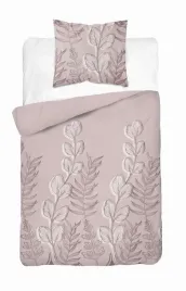 posciel-satynowa-140x200-pudrowy-roz-z-liscmi-delikatny-motyw