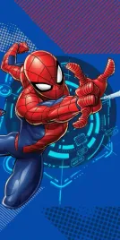 recznik-plazowy-70x140-spiderman-niebieski-bawelniany-halantex