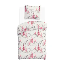 posciel-140x200-jasna-szara-w-rozowe-kwiaty-i-brazowe-galazki-cottonlove