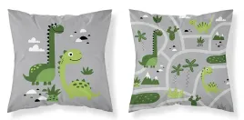 poszewka-dziecieca-40x40-z-dinozaurami-szara-sweet-dreams