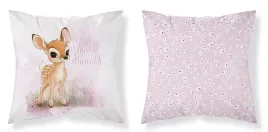 poszewka-dziecieca-40x40-z-sarenka-pudrowy-roz-sweet-dreams