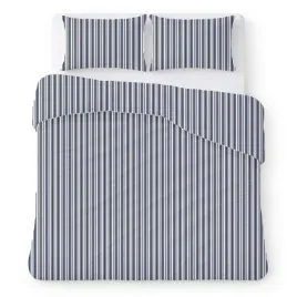 posciel-z-kory-200x220-biala-w-niebieskie-paski-klasyczny-kora-home