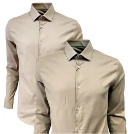 koszula-klasyczna-wizytowa-bezowa-slim-fit-m