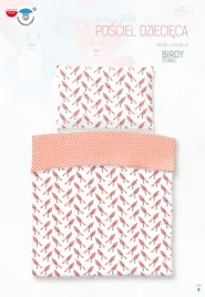 posciel-90x120-birdy-ptaszki-biala-koralowa-groszk