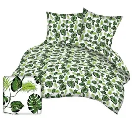 posciel-z-kory-160x200-biala-liscie-zielone-galazki-palmy-na-guziki