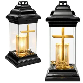 znicz-led-na-grob-kochanej-mamie-lampion-krzyz-zloty-na-dzien-matki