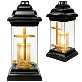 znicz-led-na-grob-kochanemu-tacie-lampion-krzyz-zloty-na-dzien-ojca