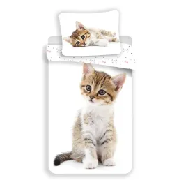 posciel-140x200-kot-kotek-slodki-biala-poszewka-70x90