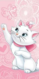 recznik-plazowy-70x140-marie-cat-kotka-kot-mari-kotek-motylki-butterfly
