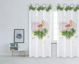 zaslona-gotowa-flamingi-140x250-palmy-kwiaty-serce