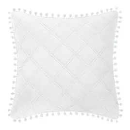 poszewka-z-pomponami-45x45-biala-pompony-romby