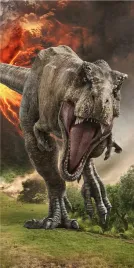 recznik-plazowy-70x140-park-jurajski-dinozaur-wulkan-jurassic-world-park