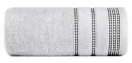 recznik-70x140-srebrny-z-ozdobna-welurowa-bordiura-w-pasy-frotte-500-g-m2
