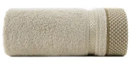 recznik-70x140-bezowy-z-ozdobna-bordiura-w-pasy