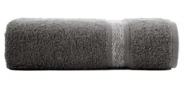recznik-50x90-stalowy-z-ozdobna-bordiura-z-melanzowym-pasem-frotte-500-g-m2