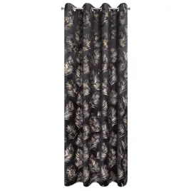 zaslona-140x250-gloria-czarna-zlota-liscie-welurow