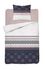 posciel-140x200-glamour-ornamenty-granatowa-pudrowa-bawelna