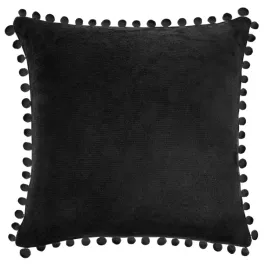 poszewka-40x40-pompie-czarna-z-mikrofibry-z-pomponami