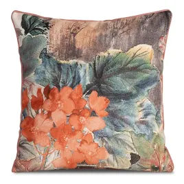 poszewka-60x60-chloe-kwiaty-brazowa-ruda-welurowa
