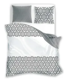 posciel-160x200-glamour-szara-biala-ornament-faro