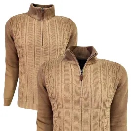 sweter-meski-krotki-zamek-stojka-camel-3xl