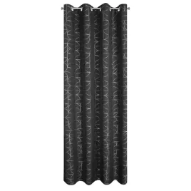 zaslona-140x250-evi-czarna-srebrna-z-blyszczacym-nadrukiem-geometrycznym