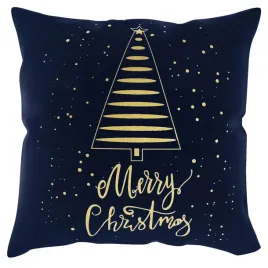 poszewka-swiateczna-45x45-tree-granatowa-zlota-choinka-merry-christmas