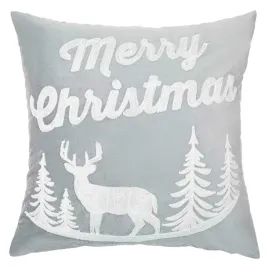 poszewka-swiateczna-45x45-renifer-szara-merry-christmas
