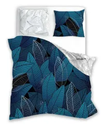 posciel-140x200-trendy-turkusowa-liscie-z-jedna-poszewka-faro