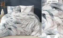 posciel-satynowa-160x200-biala-niebieska-liscie-zapinana-na-suwak-karo