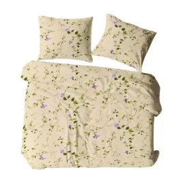 posciel-flanelowa-140x200-zolta-jasna-zielona-liscie-kwiaty-flanela-komfort