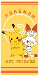 recznik-dzieciecy-70x140-pokemon-pikaczu-zolty-plazowy-bawelniany
