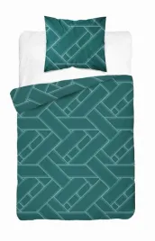 posciel-satynowa-140x200-turkusowa-geometria-z-jedna-poszewka-home-satin
