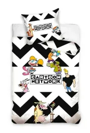 posciel-140x200-cartoon-network-biala-czarna-poszewka-70x90