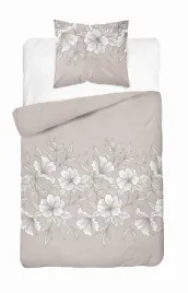 posciel-satynowa-140x200-bezowa-jasna-biala-kwiaty-liscie-home-satin