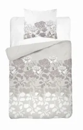 posciel-satynowa-140x200-bezowa-jasna-szara-biala-kwiaty-liscie-home-satin