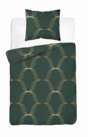 posciel-satynowa-140x200-zielona-butelkowa-zlota-ornament-5088-b-home-satin