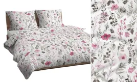posciel-140x200-biala-rozowa-szara-kwiaty-liscie-3460-c-bawelna-max