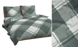 posciel-160x200-zielona-biala-kratka-4746-c-bawelna-max