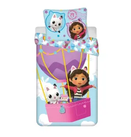 posciel-140x200-koci-domek-gabi-balon-niebieska-poszewka-70x90