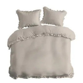posciel-220x200-bezowa-jednobarwna-z-falbanka-pure