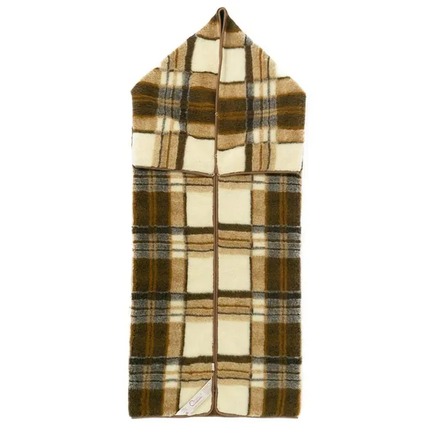 Kimono wełniane merynos 160x200 Krata Brązowa Wyroby rehabilitacyjne